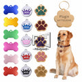 Personalized Laser Engraving Metal Pet Name Tag Anti-lost Customized Dog Cat ID Collar Puppy Nameplate Tag Pendant Supplies