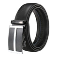 LQbelt Men's Automatic Buckle Belt Genuine Leather Belts for Male Custom Logo Waistband Wholesale Factory
