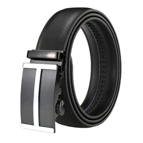 LQbelt Men's Automatic Buckle Belt Genuine Leather Belts for Male Custom Logo Waistband Wholesale Factory