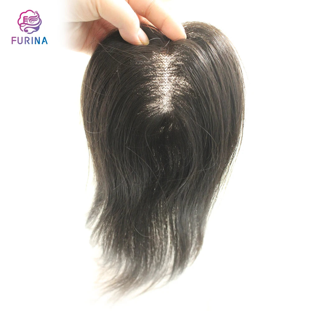 High Quality Fashion Trend Hand Tied Durable 10*12 12 Inch swiss Lace Human Hair Topper for Women