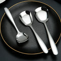 304 Stainless Steel Luxury Eco-Friendly Mirror Polished Party Tableware Spoon Western Food Soup Three-Piece Set Feeding Cute