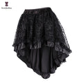 OEM & ODM Acceptable Women's Steampunk Gothic Costume Vintage Multi-Layered Asymmetrical Floral Chiffon Skirt Plus Size XXXXXXL