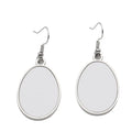 RubySub Metal Alloy Fashion Water Droplets Jewelry Earrings Sublimation Earring Blanks