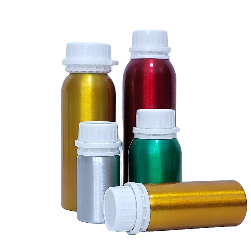 30ml 50ml 100ml 150ml Silver Aluminum Metal Bottle for Cosmetic Packaging