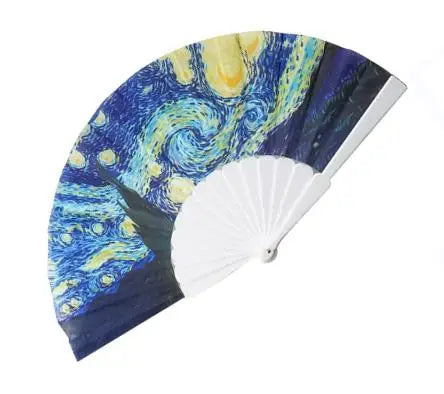 BSBH Personalized Plastic Hand Folding Fan for Summer Wedding Party Gift