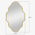 90X60cm European and American Bathroom Creative Personalized Three-dimensional Custom Hotel Art Wall Hanging Mirror