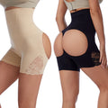 Women's Firm High Waist Padded Buttocks Breathable Seamless Anti-Bacterial Eco-Friendly Thin Knitted Spandex/Nylon Shapewear