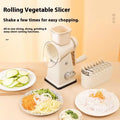 Multifunctional 4 in 1 Manual Rotary Vegetable Slicer Fruit Chopper Salad Maker Drum Type Nut Crusher Cheese Grinder