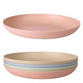 Minimalist Design Disposable Plastic Wheat Straw Dinner Plates Environmentally Friendly Sustainable Fish Dish for School Use