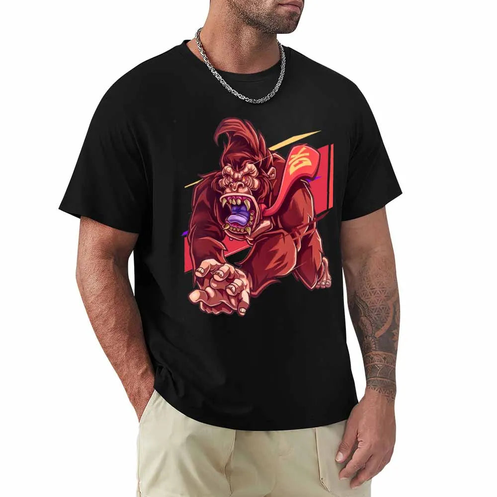 2024 Hot Sale Wholesale 100% Cotton Custom T-shirt High Street Unisex Short Sleeves T Shirt Dtg Custom t Shirt Oversized Tshirt