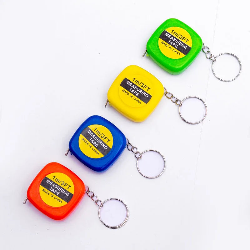 Cheep 3FT 1M Steel Measuring Tape With Key Ring 1M Measuring Tape With Keychain