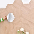 Waterproof Hexagon Peel and Stick Wall Panels Wallpaper for Kitchen Pvc Foam Material Self Adhesive Plastic Box Package Indoor