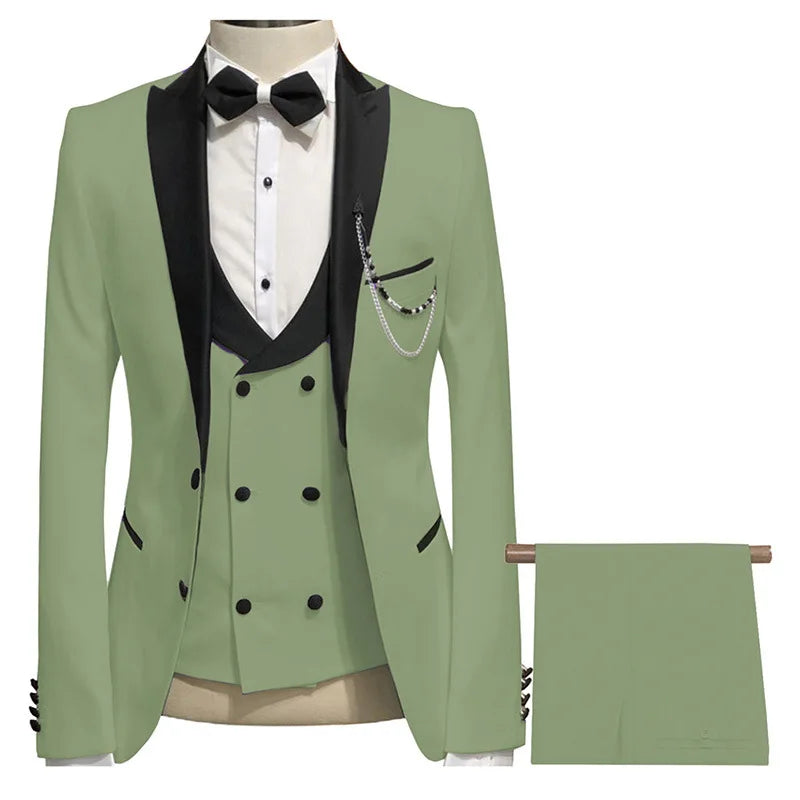 S6339F 2026 Drop Shipping High-quality Three -piece Business Formal Dress Professional Casual Plus Size Men's Suits