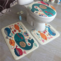 3 Pcs/Set Sublimation Short Plush Blank Bath Set for Chistmas/Bathroom Use