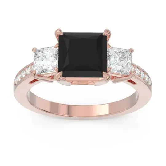 Black Onyx Ring Antique Black Onyx Anniversary Ring Black Onyx Rings Sterling Silver