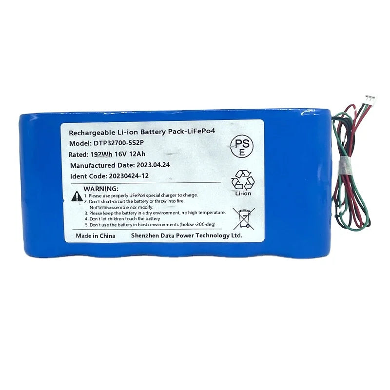 Custom 32700 5S2P 16V 12Ah Lifepo4 32700 Li Ion Lithium Battery Manufacturer