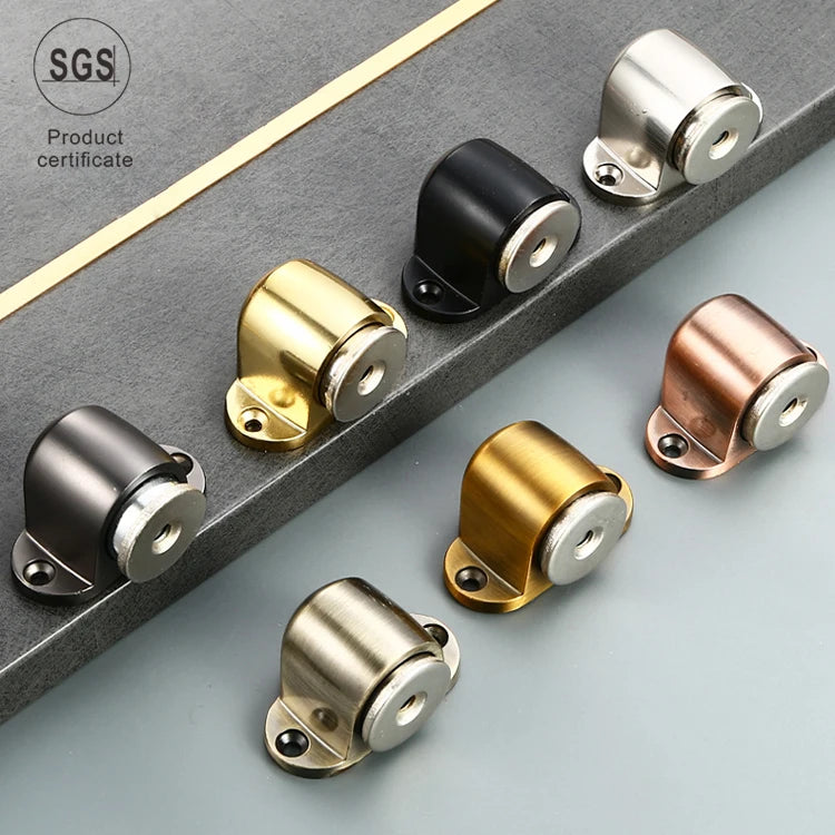 Zinc Alloy Color Stepped Door Bottom Stopper Hotel Use Modern Design Adjustable Spring Door Holder with Durable Construction