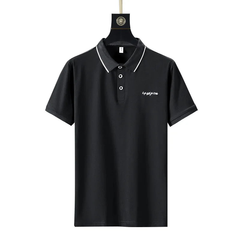 AI-MICH Promotional 100% Cotton T T-shirts Wholesale Stylish Customize Sports Black for Men Golf Polo Shirts
