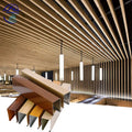 U Shape Square Tube Aluminum Baffle Linear Ceiling Metal Baffle Suspended Aluminum Ceiling