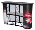 Trade Show Advertising Heavy Duty Floor Standing Aluminum Tube Pop up Stand Portable Reception  Counter Promotion Table Counter