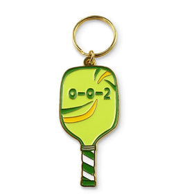 Custom Logo Zinc Alloy Die Cast Sports Portable Pickleball Shape Keychain Handbag Accessories Polished & Plated Custom Size