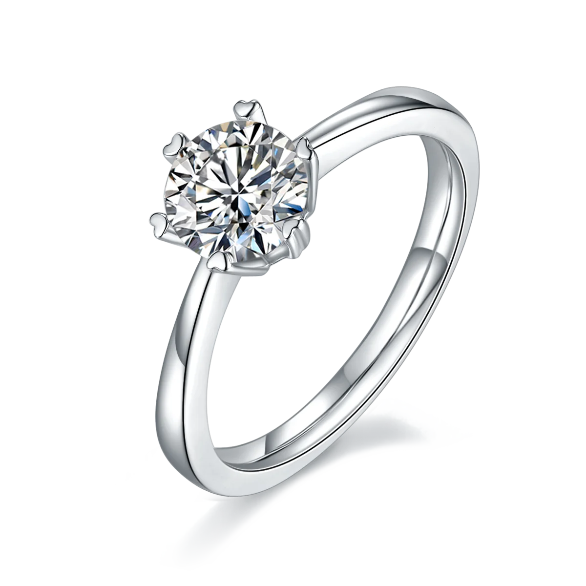 Wish Jewelry Deft Design Moissanite Women Wedding Jewelry Customized Engagement Silver 925 Ring for Love