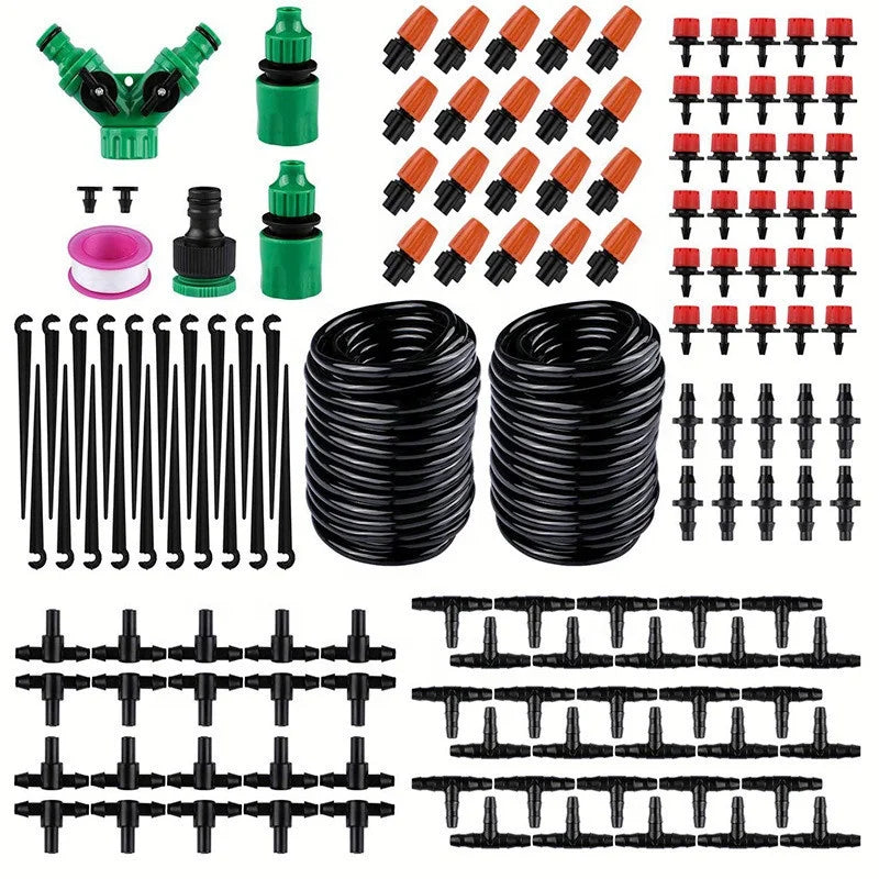 Automatic Micro Dripper Kit DIY Garden Water System PE Plastic Quick Connect Sprayer for Outdoor Garden Yard Irrigation