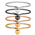 Heart Urn Cremation Bracelet for Ashes Stainless Steel Ashes Jewelry Dog Paw Print Urn for Pet Animals Ashes