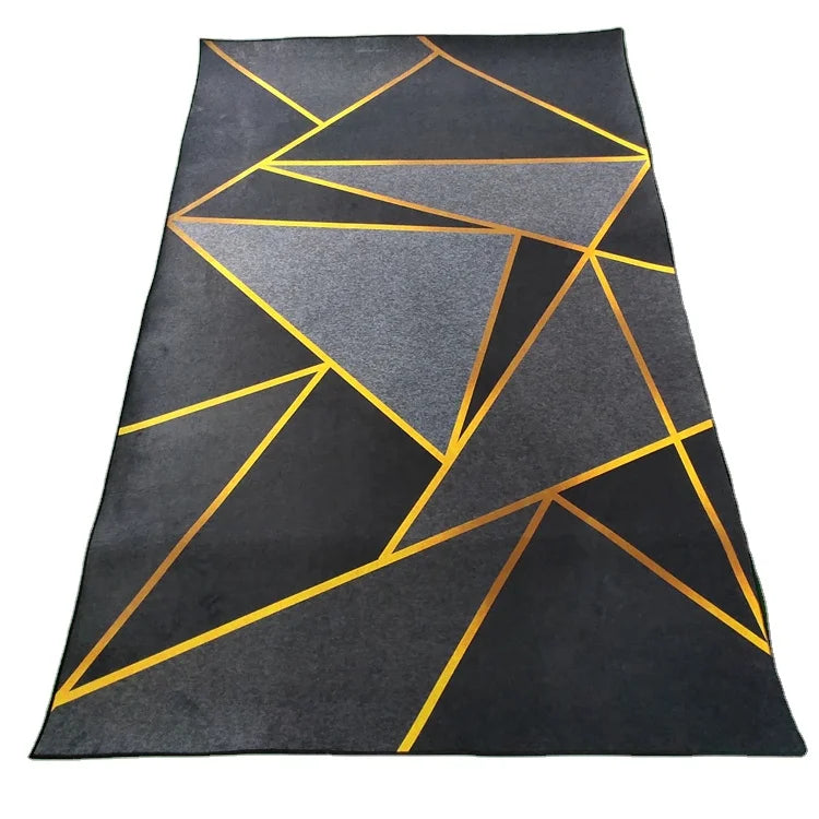 Hot Sale Products Printed Polyester 3D Cheap Nordic Geometric Wholesale Non Woven Carpet