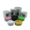 Black 5g 10g 15g 20g 30g 40g 50g 60g 80g Metal Tin Jar Wholesale Screw Cap Aluminum Tin Can for Cosmetic Packaging Box Container