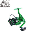 Lizard Foldable Interchangeable Handle Brass Spindle Gear Rod Spinning Reel