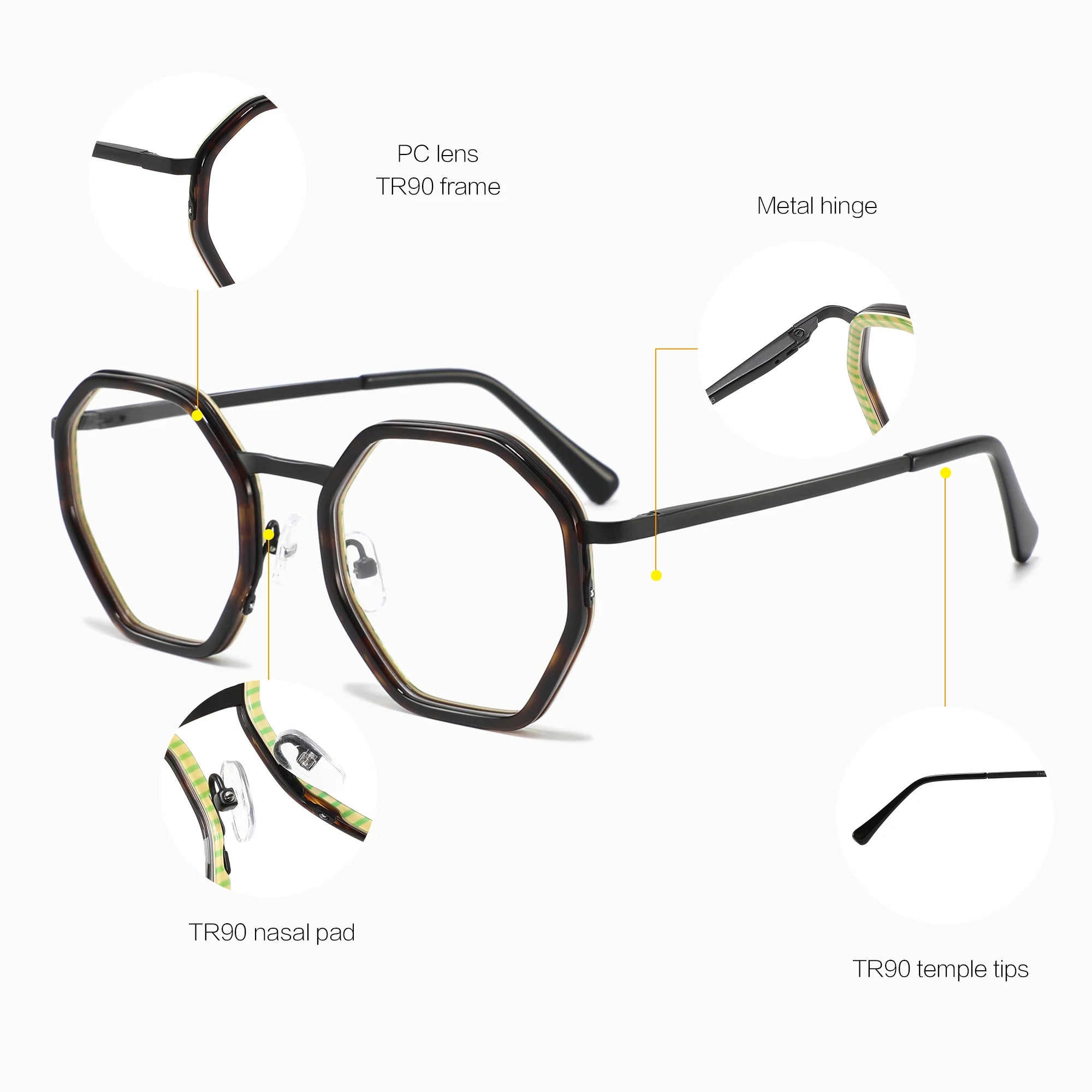 New Arrival 2024 Eyeglasses Frames Mens Fashion Eyewear Latest Glasses Frames square Frame Optical Glasses for Girls