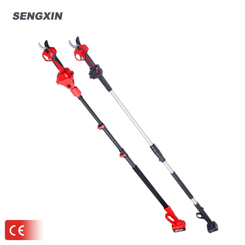 SENGXIN Retractable Scalable Cordless Tree Pruners Electric Pruning Scissor High Branches Cutting Shear Portable Lithium Scissor