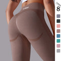 Newly Designed High-Waist Sports Contour Legging for Women Seamless Workout Activewear with Solid Pattern Pants Style