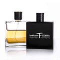 Wholesale 50ml 100ml Empty Luxury Flat Square Spray Fragrance Parfum Bottle Black Refillable Perfume Glass Bottle