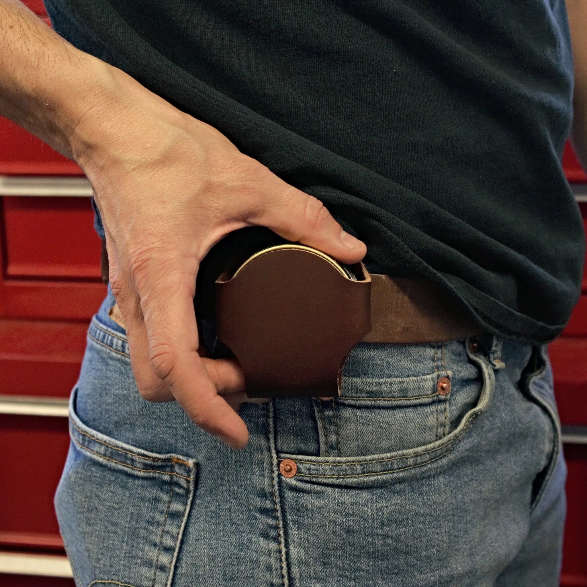 Belt Cookie Tools Bag Dip Can Candy Case Kitchen Dip Can Holder Leather Belt Tool Holster