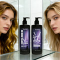 Purple 500 ml Herbal Shampoo for Hair Dyeing Brightening Hair Care Products Quality Restoration for Healthy Hair