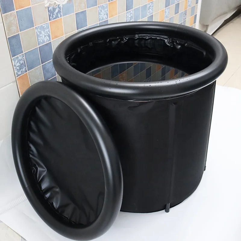 Ice Bath Portable Foldable PVC Inflatable Ice Bath Soaking Bathtub for Adults Portable Ice Bath