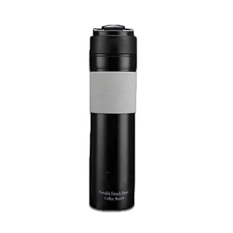 Manufactures Hot Selling 2 in 1 Portable French Press Vacuum Flask Travel Mug