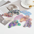 DOWELL Acetate Customize logo Comb Vinegar Acid Guasha Board Shell Marble Pattern