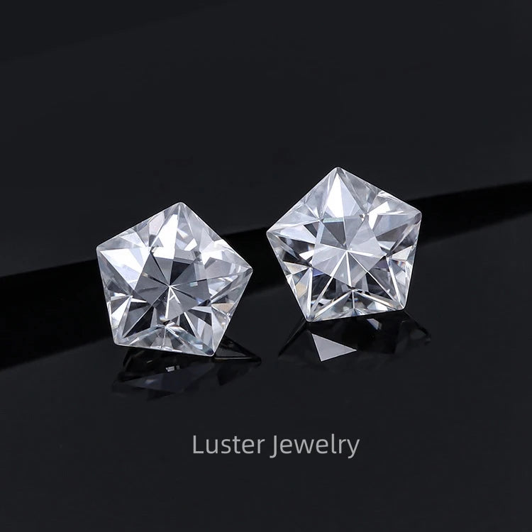 Luster jewellery GRA certificate VVS gemstone fancy cut moissanite diamond