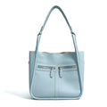 Luxury Genuine Cowhide Leather Bucket Bag for Women Minimalist Large Capacity Shoulder Tote Fashion Solid Crossbody Handbag