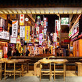 Korean Street View Background Korean Style Living Room Waterproof Anti-Static Moisture-Proof Modern Silk Wallpaper