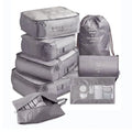 Custom Logo 8-Piece Multifunctional Waterproof Polyester Travel Bag Set Zipper Fashionable Luggage Organizer Portable Packing