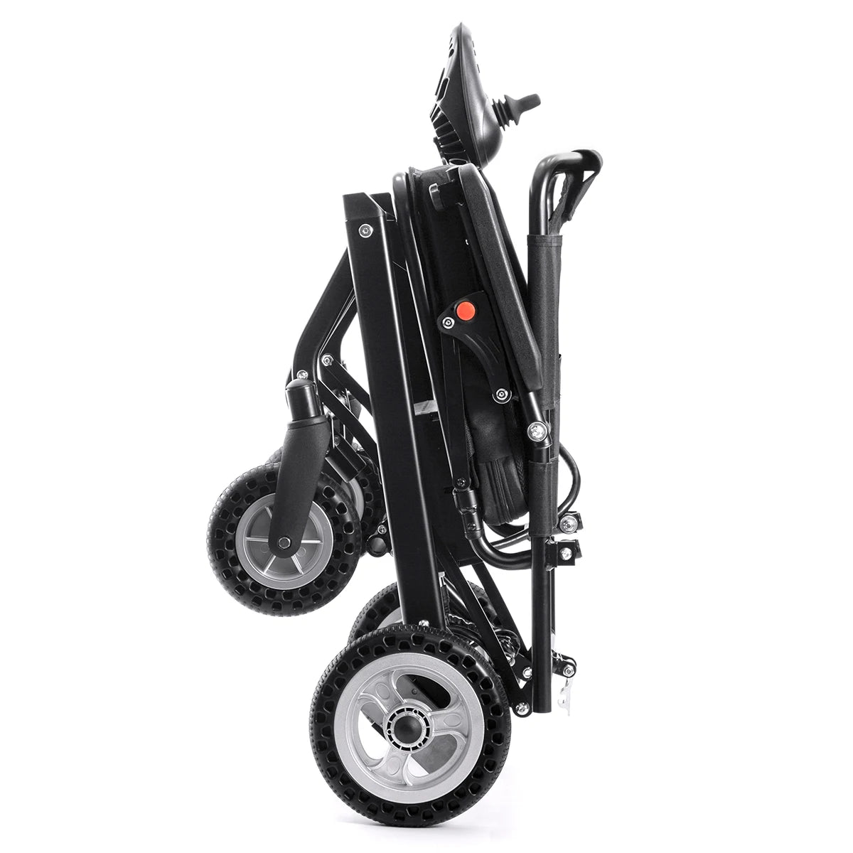 Folding Portable 2024 Popular Travel Wheelchair Remote Control All Terrain Aluminum Smart Electric Wheelchair for the Disabled