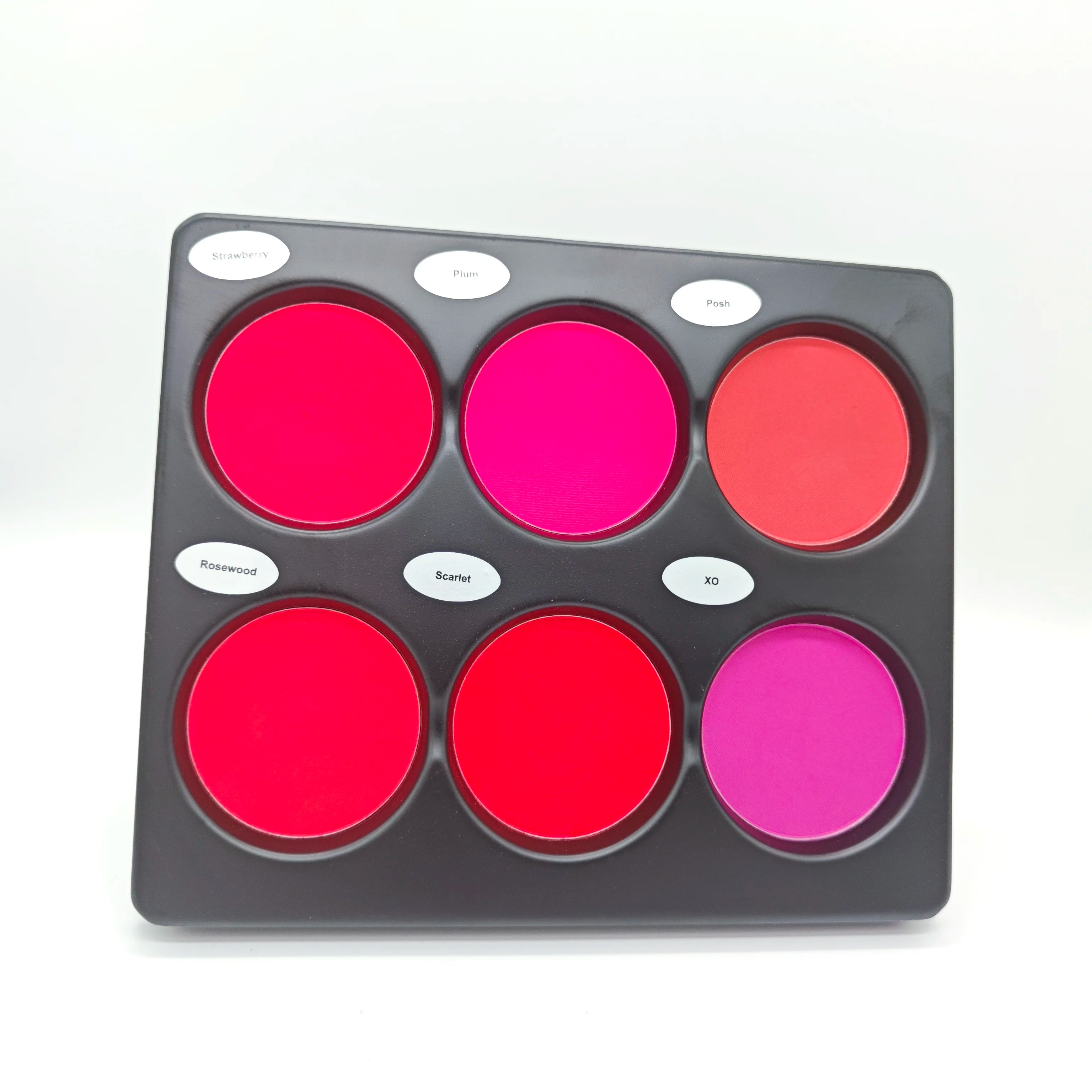 Own Brand Mineral High Pigment Waterproof Custom Logo Blusher Container Pressed Powder Matte 6 Colors Palette for Ladies