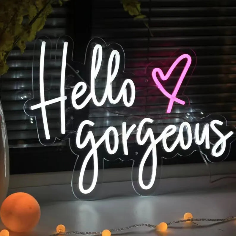 Home Decor Electronic Wall Mounted Neon Sign Car Wash Neon Logo Sign for Wedding