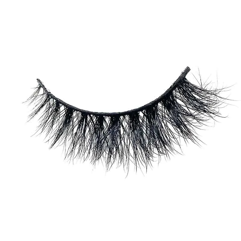 Hot Sale Handmade Natural 3D Mink Eyelashes Full Strip Colorful Plastic False Eyelashes with Private Label