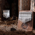 JELO Wholesale A-34 Keys American Walnuts Life-tree Musical Instrument Thumb Piano Kalimba 20 Pcs/Carton 0.75kg 18x14x2cm