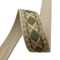 2022 New Color Design 2''  Flower Pattern Ribbon Polyester Webbing Singer Side Design Jacquard 50mm